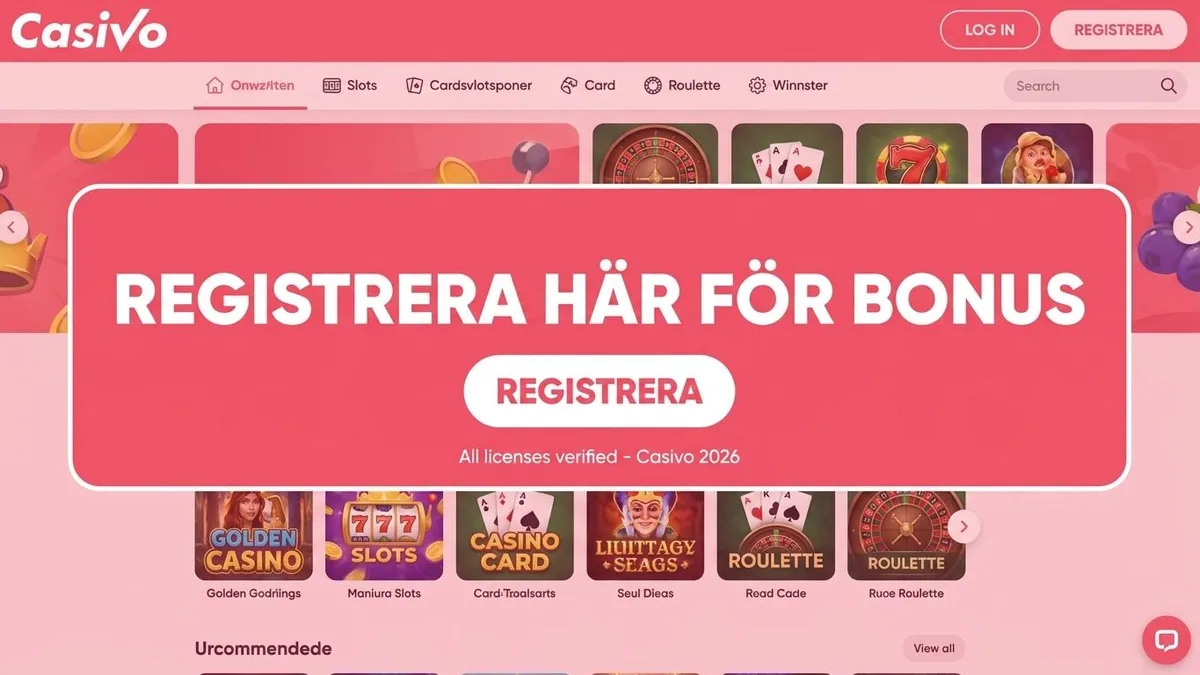Registrera dig med bonus
